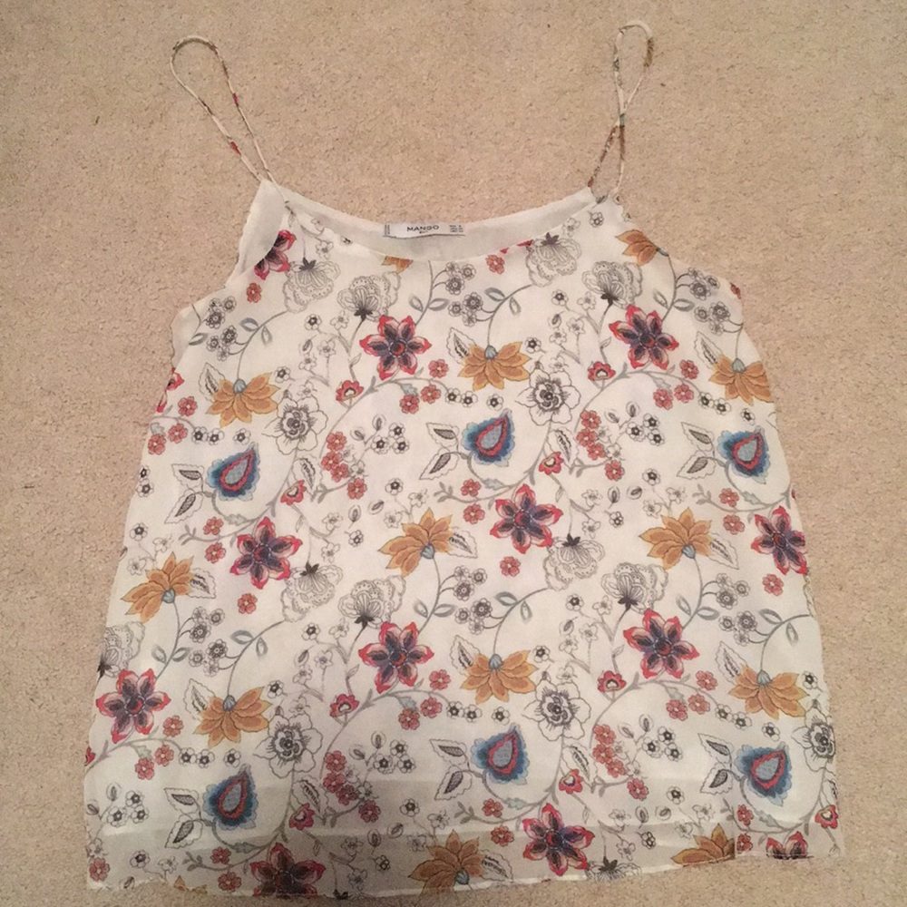 Floral cami tank top